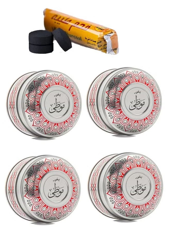 بانافع بخور موطى 4 قطع 4*100جرام مع الفحم