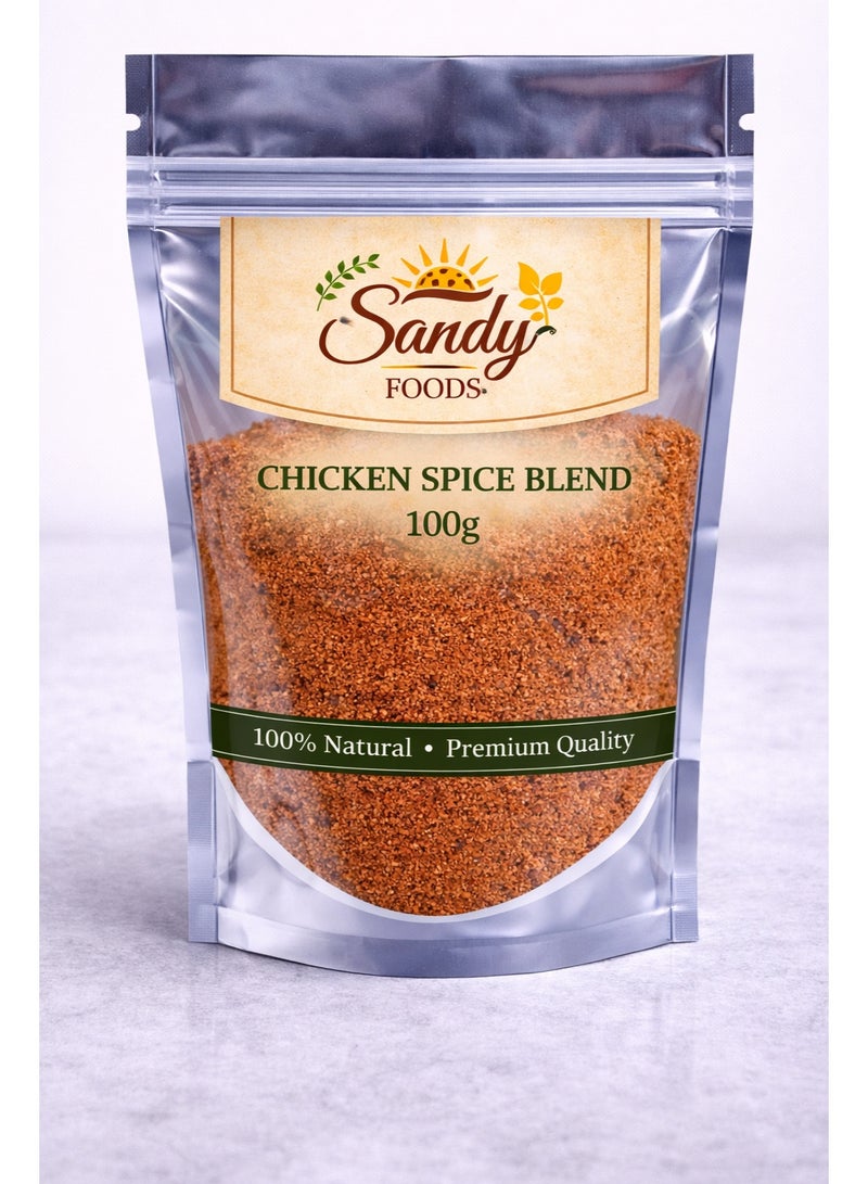Sandy Foods Chicken Spice Blend 100g  بهارات فراخ ناعمة  خلطة توابل متكاملة  طبيعي 100%  طعم شهي مميز - Image 1