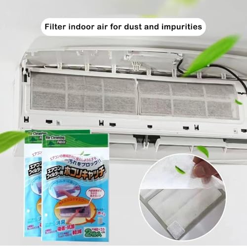 Zytiqt 7 Pack AC Filter for Split AC, Purifying Cotton Mesh, Enhanced Air Quality for Home and Office, Fits Mini Wall Mounted Air Conditioner, Durable and Easy to Install(40X35 CM) - Image 3
