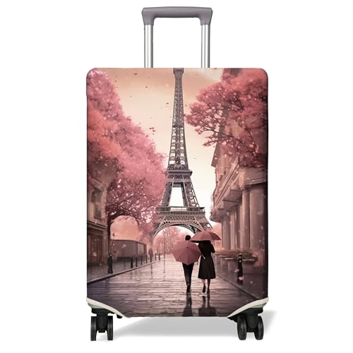 PtRug Travel Luggage Cover Suitcase Protector Fits 1832 Inch Wheel Covers PatternedTravel Related Items Flower Luggage Protector Elastic XL - Image 1
