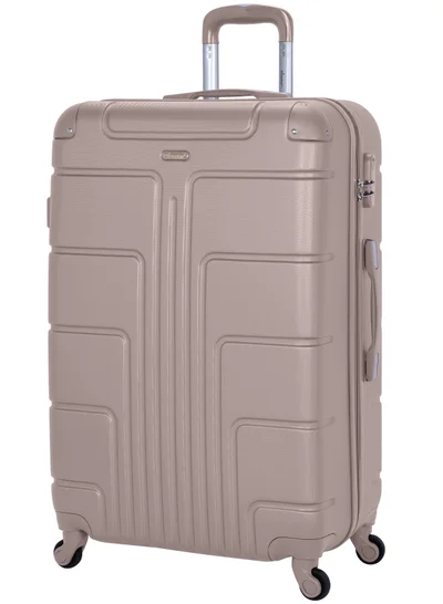 SENATOR Lightweight Luggage Checked Bag Durable Hard Shell 32 Inches Suitcase for Unisex Travel A1012 ABS Extra Large Hard sided with Spinner Wheels 4 Checked Luggage 32-Inch Khaki