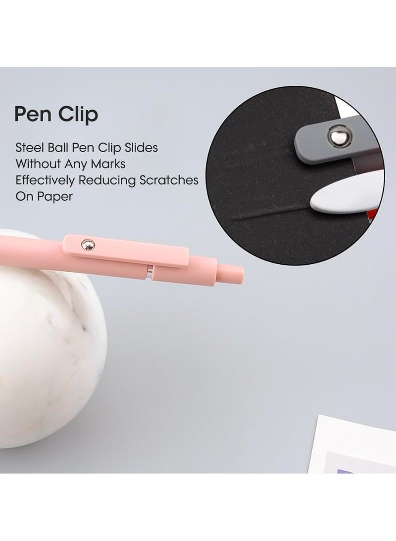 10pcs Gel Ink Pen, 0.5mm Retractable And Quick Dry Black Ink Fine Point Rollerball Pens, Smooth Writing Pens For Journal, Note-Take, High-End Series Ballpoint Pens for Office And School Supplies - Image 5