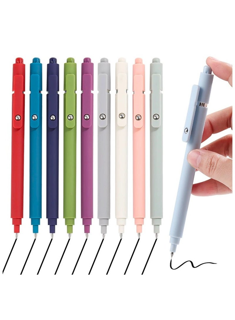 10pcs Gel Ink Pen, 0.5mm Retractable And Quick Dry Black Ink Fine Point Rollerball Pens, Smooth Writing Pens For Journal, Note-Take, High-End Series Ballpoint Pens for Office And School Supplies - Image 1