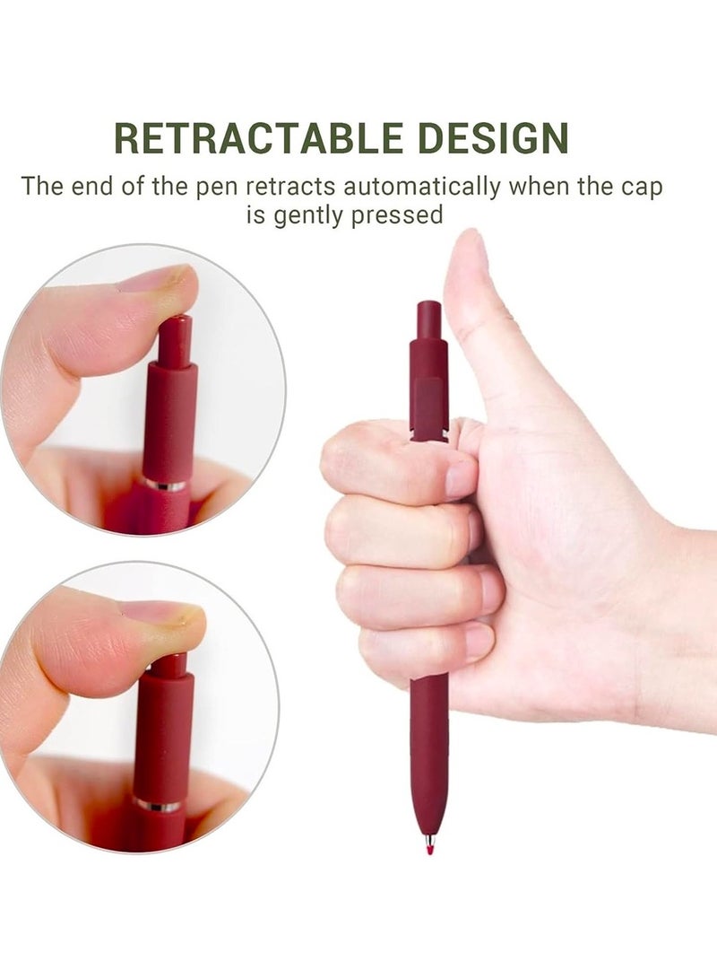 10pcs Gel Ink Pen, 0.5mm Retractable And Quick Dry Black Ink Fine Point Rollerball Pens, Smooth Writing Pens For Journal, Note-Take, High-End Series Ballpoint Pens for Office And School Supplies - Image 4