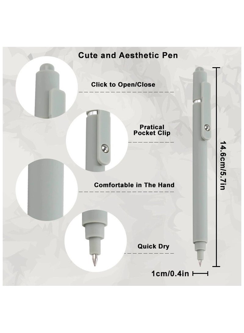 10pcs Gel Ink Pen, 0.5mm Retractable And Quick Dry Black Ink Fine Point Rollerball Pens, Smooth Writing Pens For Journal, Note-Take, High-End Series Ballpoint Pens for Office And School Supplies - Image 2