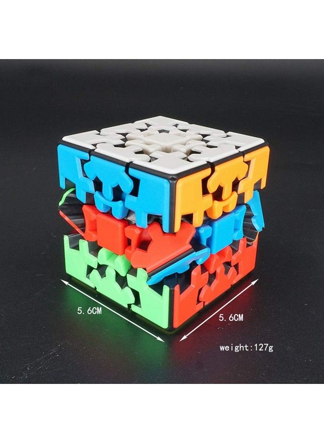مكعب التروس 3×3 مكعب سحري بدون ملصقات 3D لغز مكعب التروس 3D متعرج ألعاب ألغاز تحديات ذهنية - Image 3