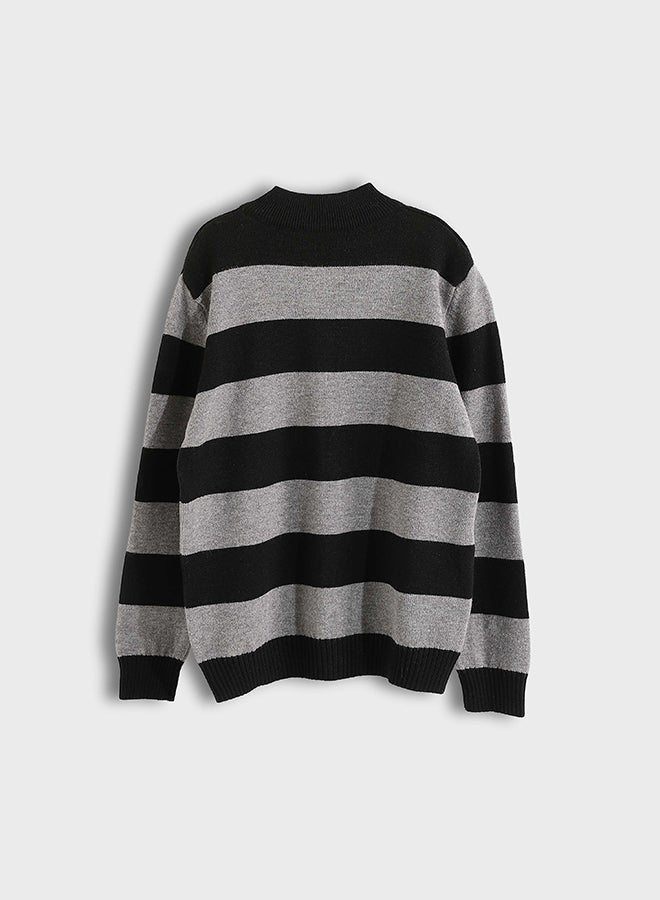 Red Circle Kids Unisex long zipper pullover - Image 2