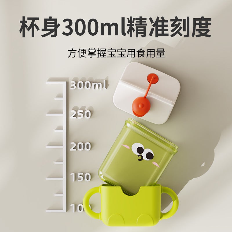 Learn To Drink Cup Baby Special Suction Cup Children 1-3 Years Old Milk Cup With Handle Leak-Proof Drop-Proof Baby Cup - Image 4