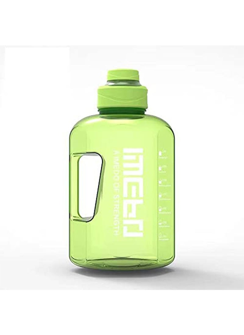 GT-Wheel 2.2L Motivational Water Bottle Wide Mouth with Time Marked to Drink Gym Sports Outdoor Large(2200ml) Capacity  - Image 1