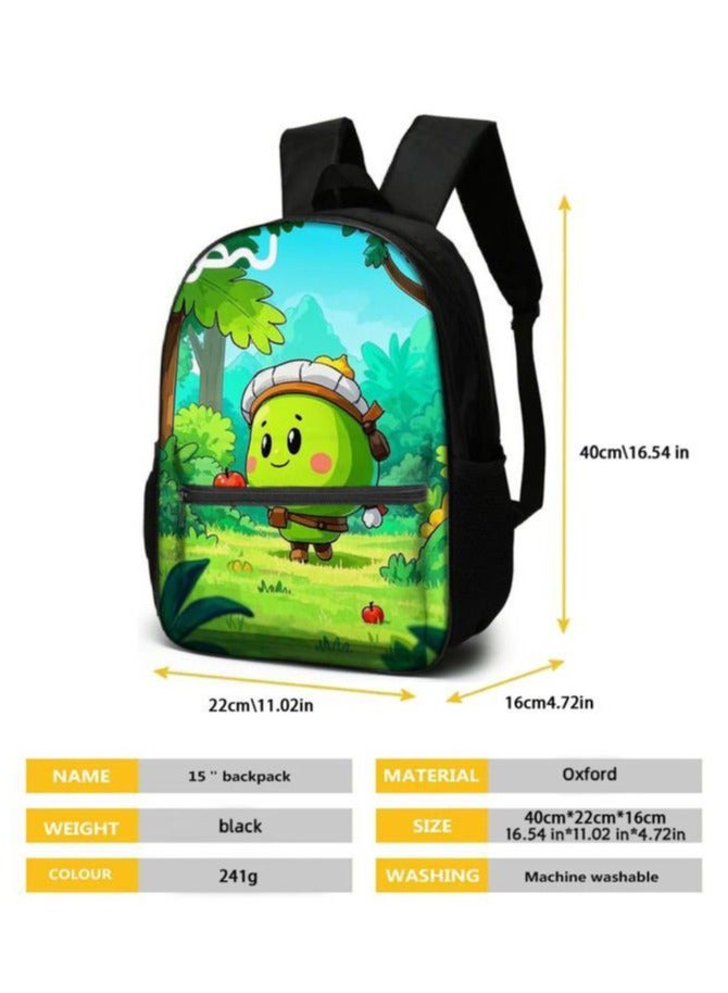 Cartoon three-piece schoolbag with zipper - 641  - Image 5