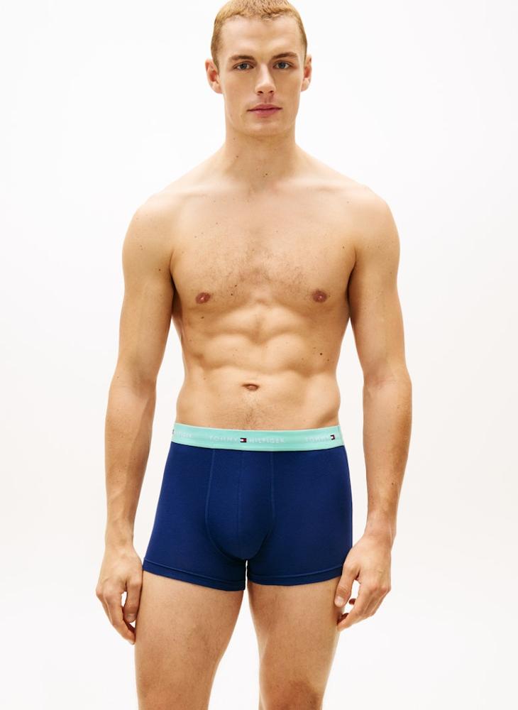 TOMMY HILFIGER 3-Pack Signature Repeat Logo Waistband Trunks - Image 4