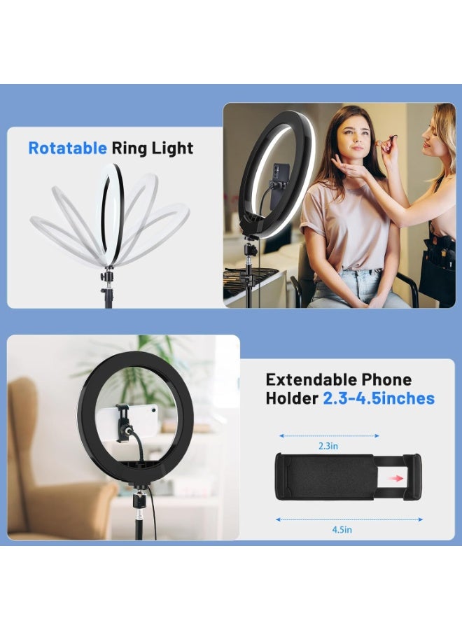 معرض الخليج حلقة إضاءة LED للسيلفي مع سطوع قابل للتعديل - إضاءة تعبئة تعمل بمنفذ USB للمكياج، وتسجيل الفيديو، والبث المباشر، والتصوير الفوتوغرافي، ومكالمات الفيديو - Image 5