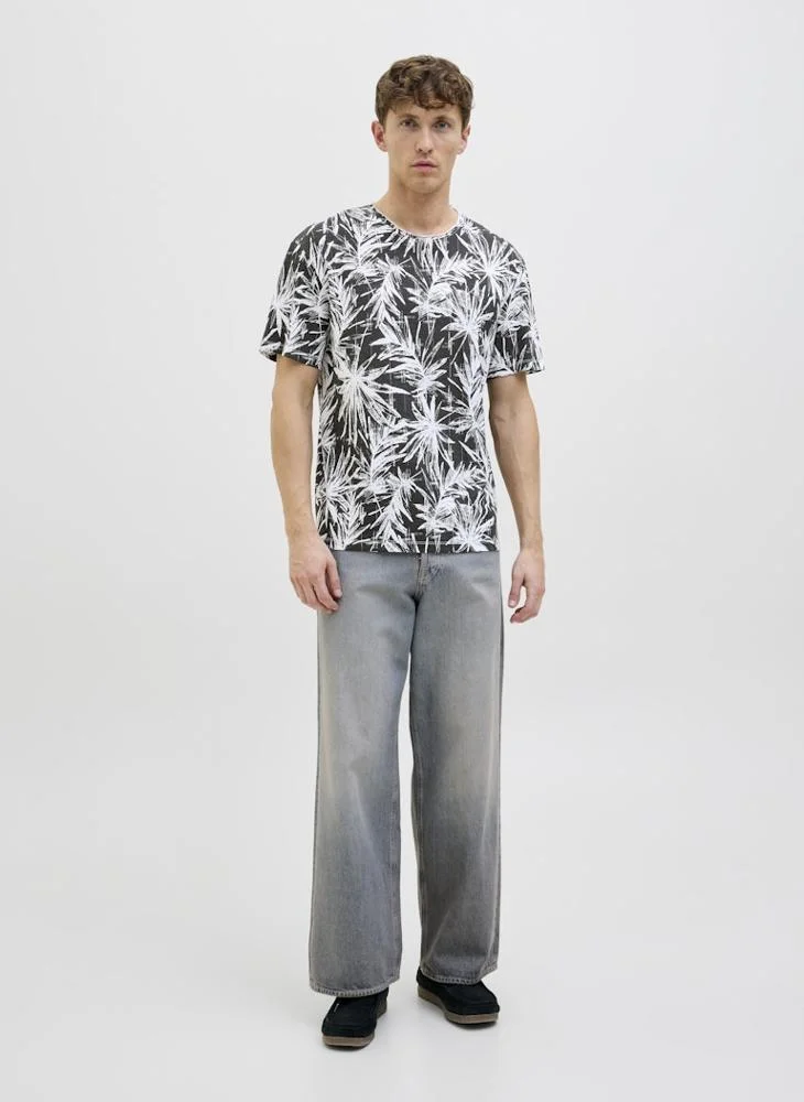 JACK & JONES Jjebryan Printed Crew Neck T-Shirt