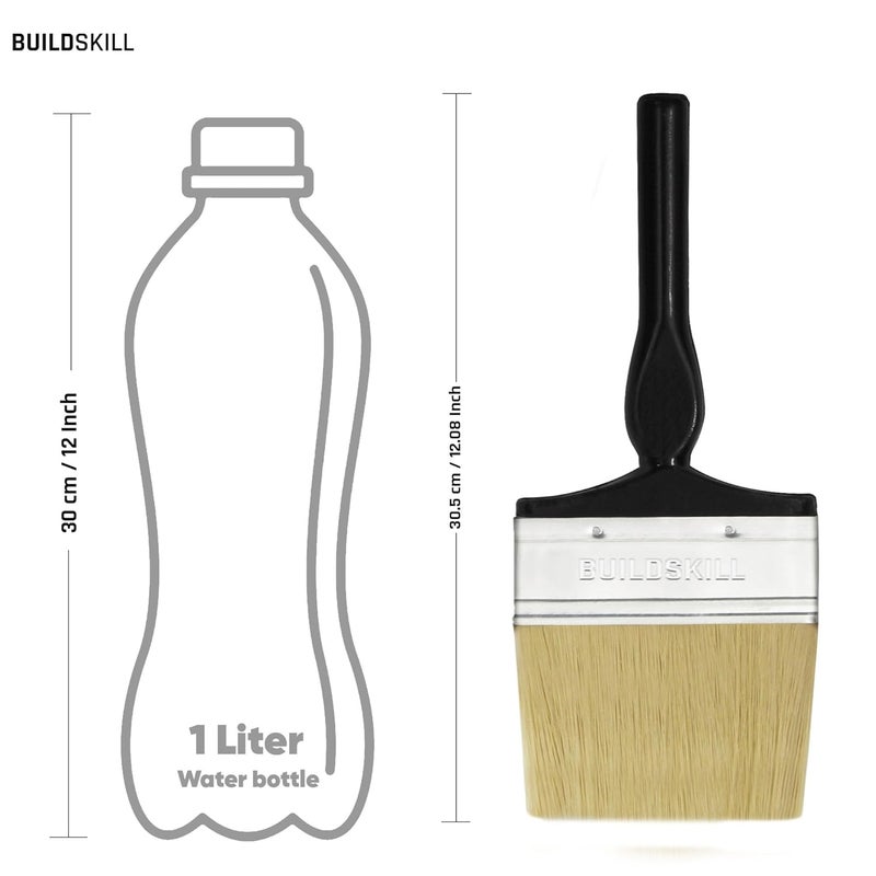 BUILDSKILL 2 Pcs Paint Brush Set | Size 5" | Soft Bristle Paint Brush for Wall | Durable & Thick Paint Brushes Set for Windows & Doors | Smooth Finish | DIY & Professional Use Painting Brushes - Image 2