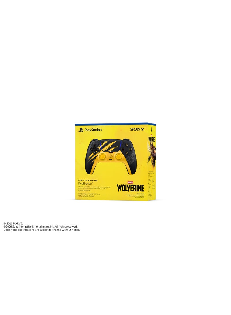 سوني وحدة تحكم لاسلكية DualSense® – إصدار Marvel’s Wolverine المحدود باللون الأصفر القتالي – نسخة المملكة العربية السعودية - Image 4