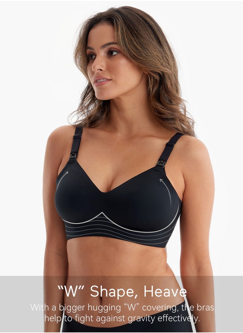 Momcozy - Nursing Bras for Breastfeeding, Seamless Ultra Comfort Maternity Bra, Natural Shape, Pregnancy Sleep Bralette - Image 1
