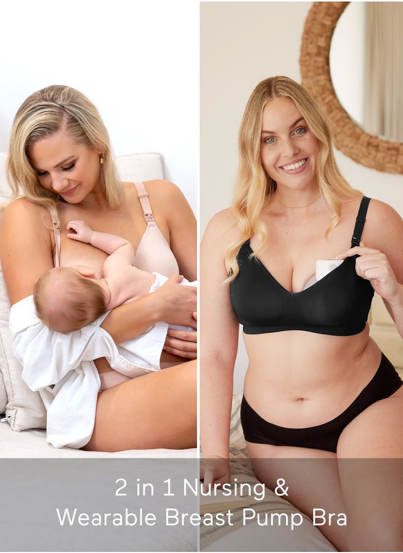 Momcozy - Nursing Bras for Breastfeeding, Seamless Ultra Comfort Maternity Bra, Natural Shape, Pregnancy Sleep Bralette - Image 1