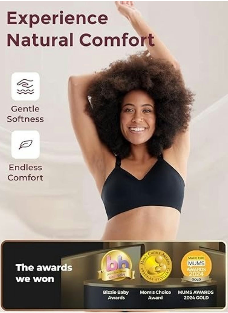 Momcozy - Nursing Bras for Breastfeeding, Seamless Ultra Comfort Maternity Bra, Natural Shape, Pregnancy Sleep Bralette - Image 1