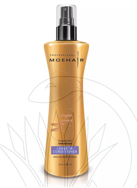 Leave in Conditioner with Color Protectants (Parabens Free) Gold Infused 360 ml - Made in USA