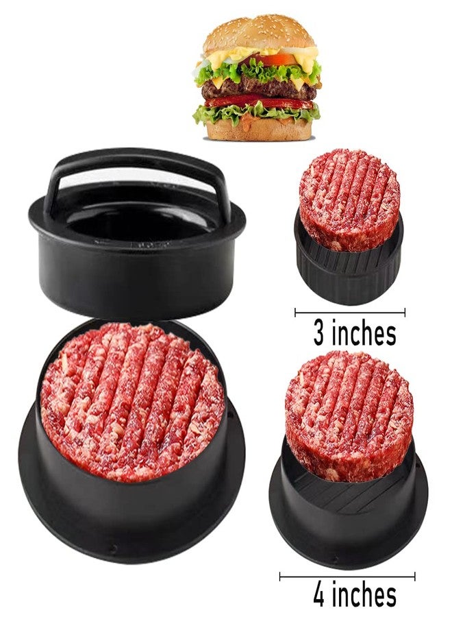 Leden Burger Press Hamburger Press Patty Maker for BBQ Grill 3-in-1 Non Stick Stuffed Burger Mold, Kitchen Tool, Beef Patties and Sliders - Image 4
