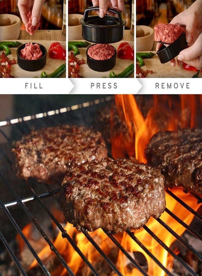 Leden Burger Press Hamburger Press Patty Maker for BBQ Grill 3-in-1 Non Stick Stuffed Burger Mold, Kitchen Tool, Beef Patties and Sliders - Image 2