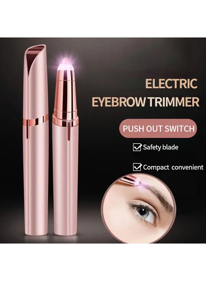 Electric Eyebrow Trimmer for Men Women Emerald with Two Blades Automatic Hair Removal Shaver Portable Lightweight for Face Beard Neck Underarms Body Grooming Gift - Image 5