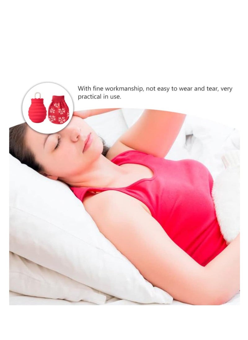 Generic Warm Water Bag, Warm Water Bottle Rubber hot Water Bottle with Cover, Cold Weather Hand Warmers hot Water Sack Fillable Hot Water Pouch Knitted Water Injection, Child Micro-Wave Oven - Image 4