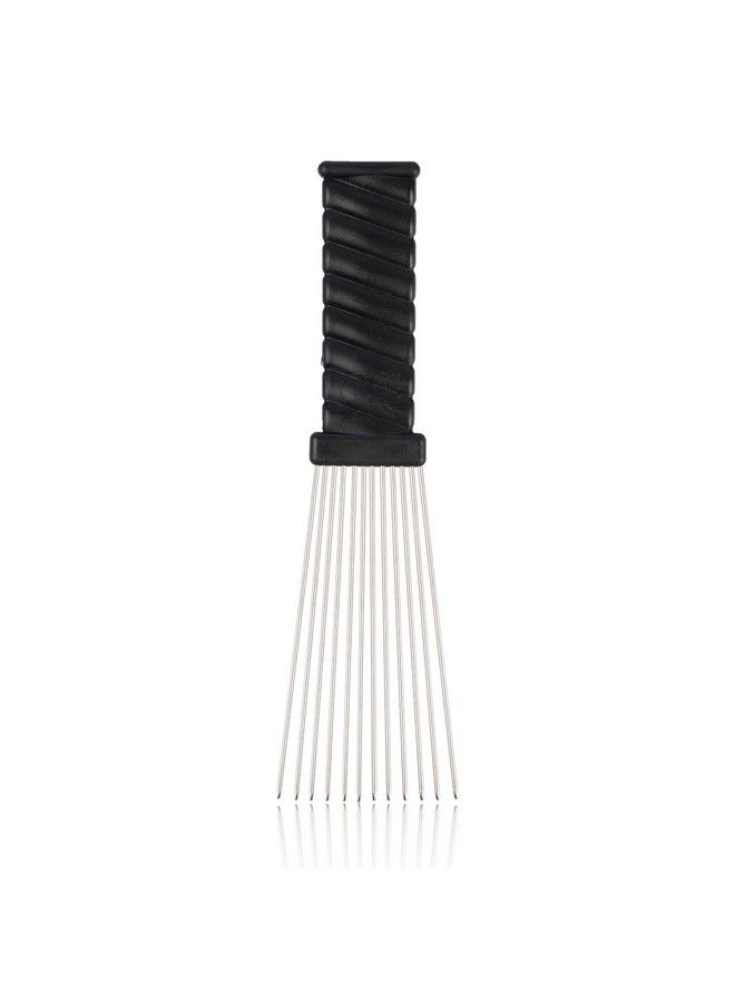 Folansy Afro Comb Metal African American Pick Comb Hairdressing Styling Tool Hair Pick For Hair Styling(Wave Style) - Image 5