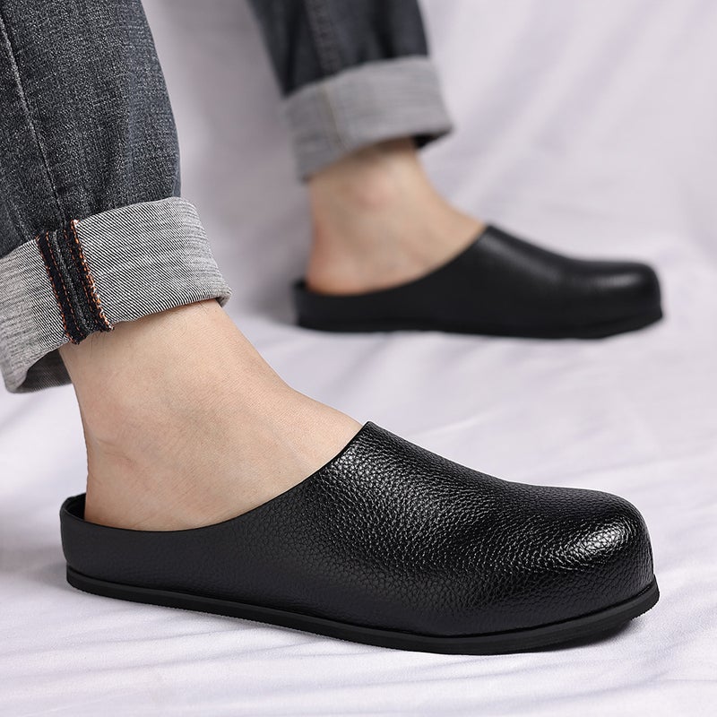 أحذية بيركنستوك للرجال نصف slippers أحذية مريحة ذات نعل ناعم أحذية نصف حزمة slippers حجم كبير عتيق كاجوال أحذية للرجال - Image 3