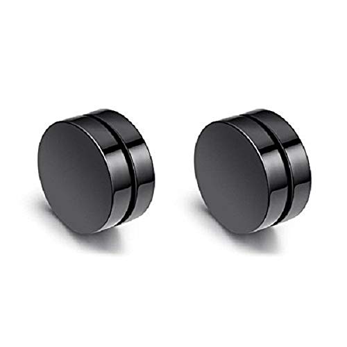 VIEN 8MM Stainless Steel Magnetic Earring Studs for Non Pierced Ears for Men Women - Image 5