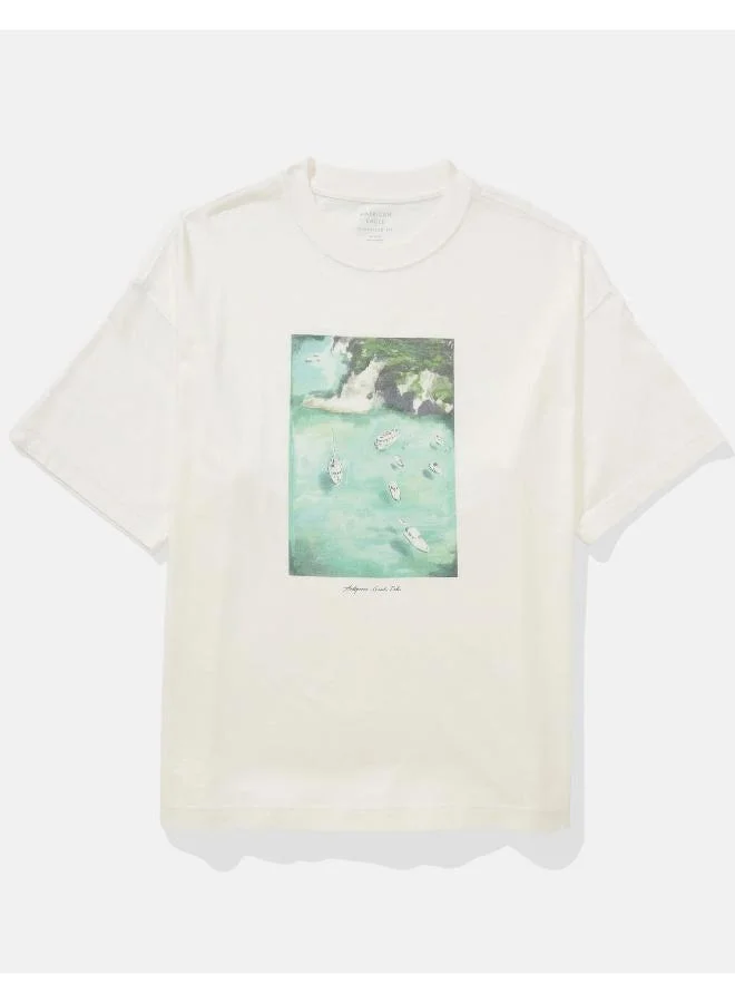 American Eagle AE Boxy Destination Graphic T-Shirt