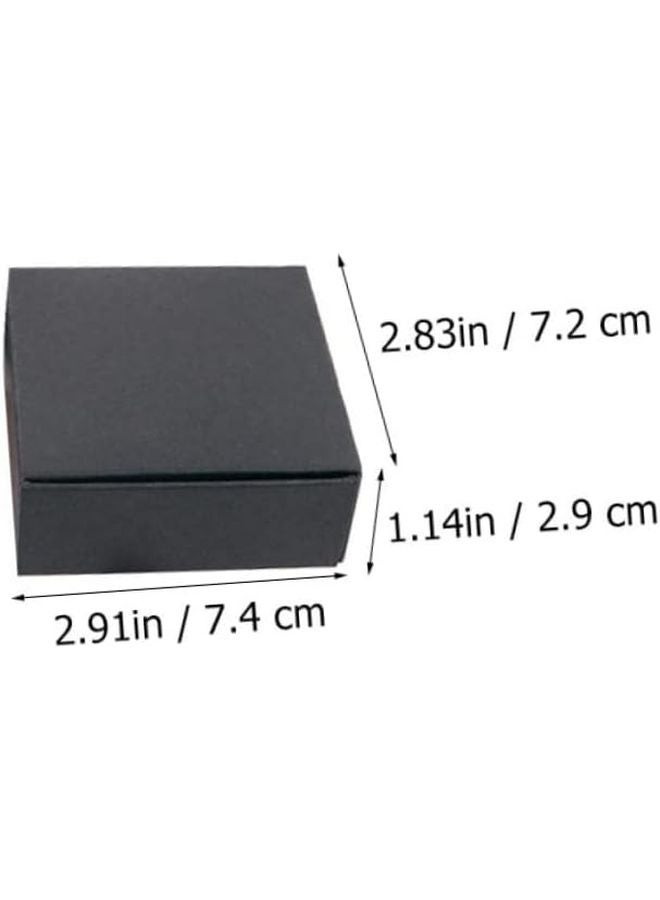 24 Pcs Black Cardboard Storage Boxes Moving Boxes Paper Material Fall Vibration - Image 3