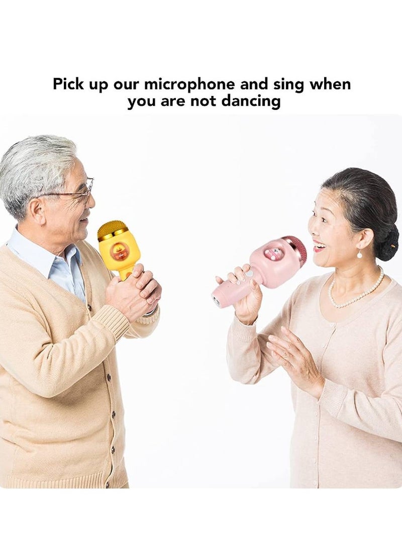 Wireless Microphone, Cute Fluent Transmission Lightweight Wireless Mic for Party (Pink) - Image 3