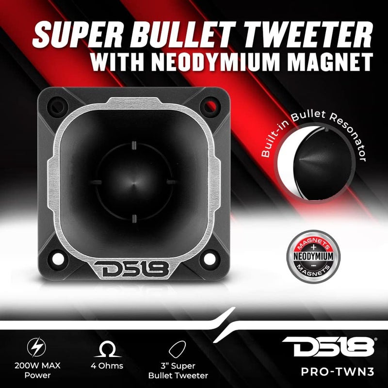 DS18 PRO-TWN3 PRO 2.5 بوصة مكبر صوت نيوديميوم عالي الضغط 250 واط 1" ملف صوتي - Image 2