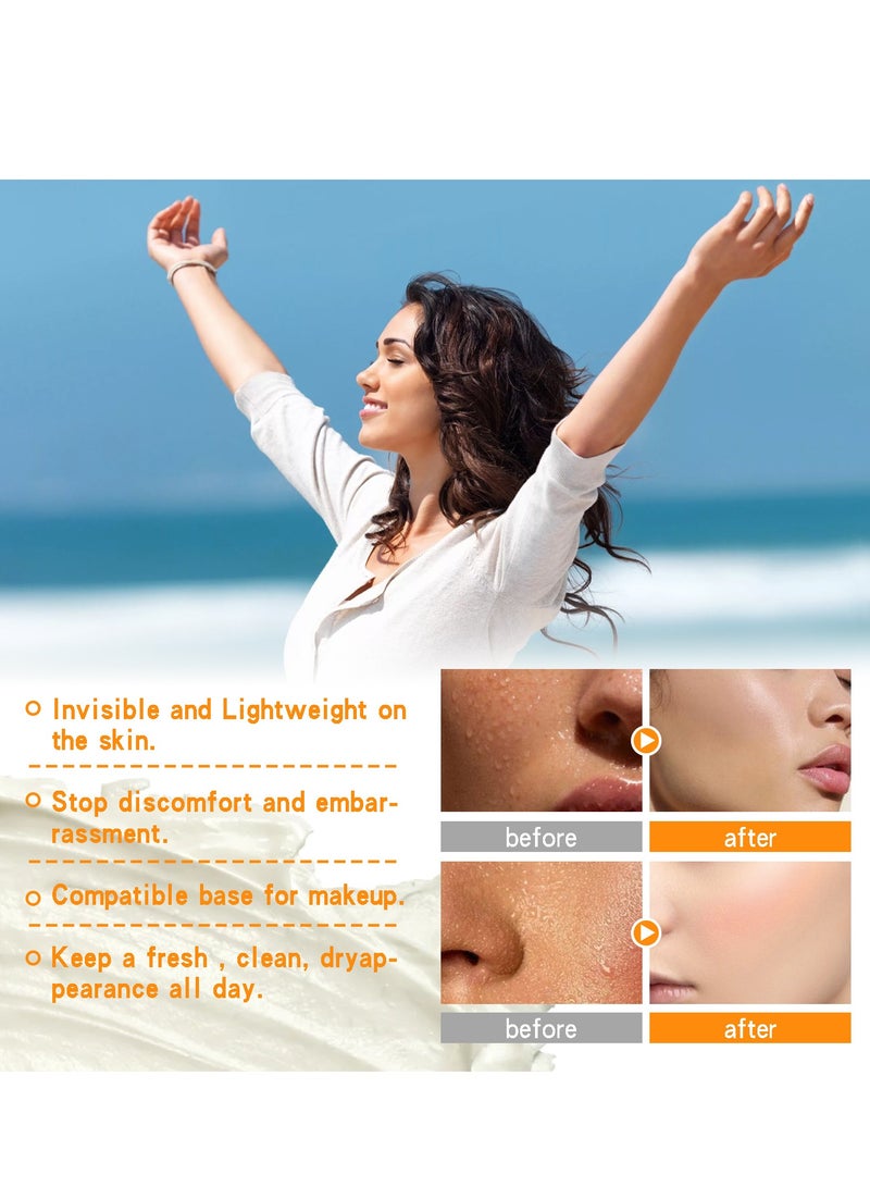 إيلهو لوشن الوجه الممتص للعرق، يحافظ على جفاف وجهك وجبهتك وفروة رأسك، يساعد على التحكم في البشرة الدهنية، واللمعان وتعرق الوجه، تركيبة مغذية وناعمة، تقلل من تعرق الوجه والجسم 50 مل - Image 3