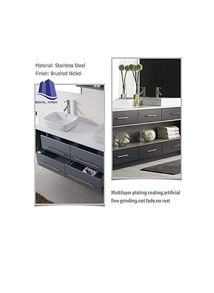 Stainless Steel Kitchen Cabinet Drawer T-Bar Cabinet & Furniture Pull Cabinet Door Handles and Pulls Cabinet Knobs Brushed Nickel. (25 x Hole size 19 CM, Pack of 5) - Image 2