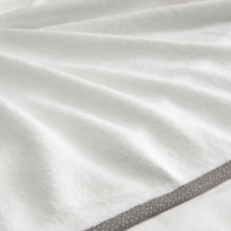 Baitique Cover for Babycare Changing Mat, Soft Terry Cotton, White, 48x74 cm - Image 4