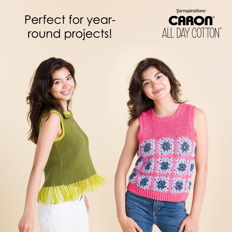 Caron All Day Cotton - 3 Pack of 173 Yards/3.52 oz Gray 100% Mercerized Cotton Yarn - Image 4