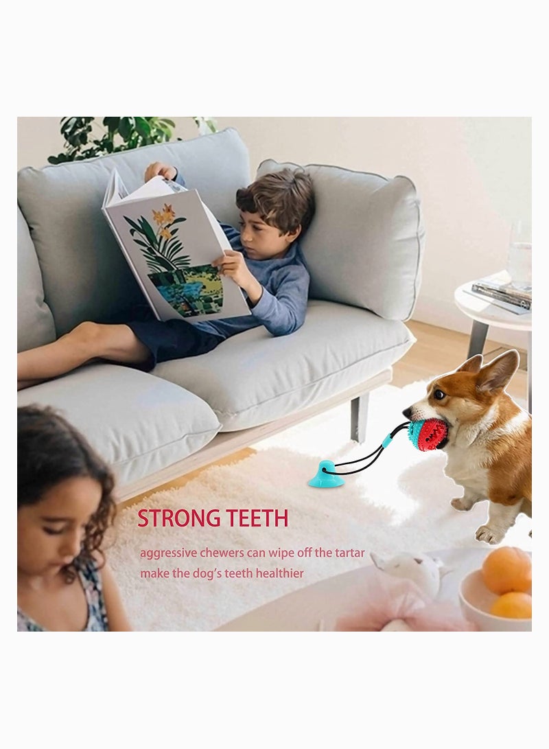 Dog Chew Toy with Suction Suction Cup Puppy Training Treats Teeth Cleaning Rope Toys for Small Medium Dogs - Image 2