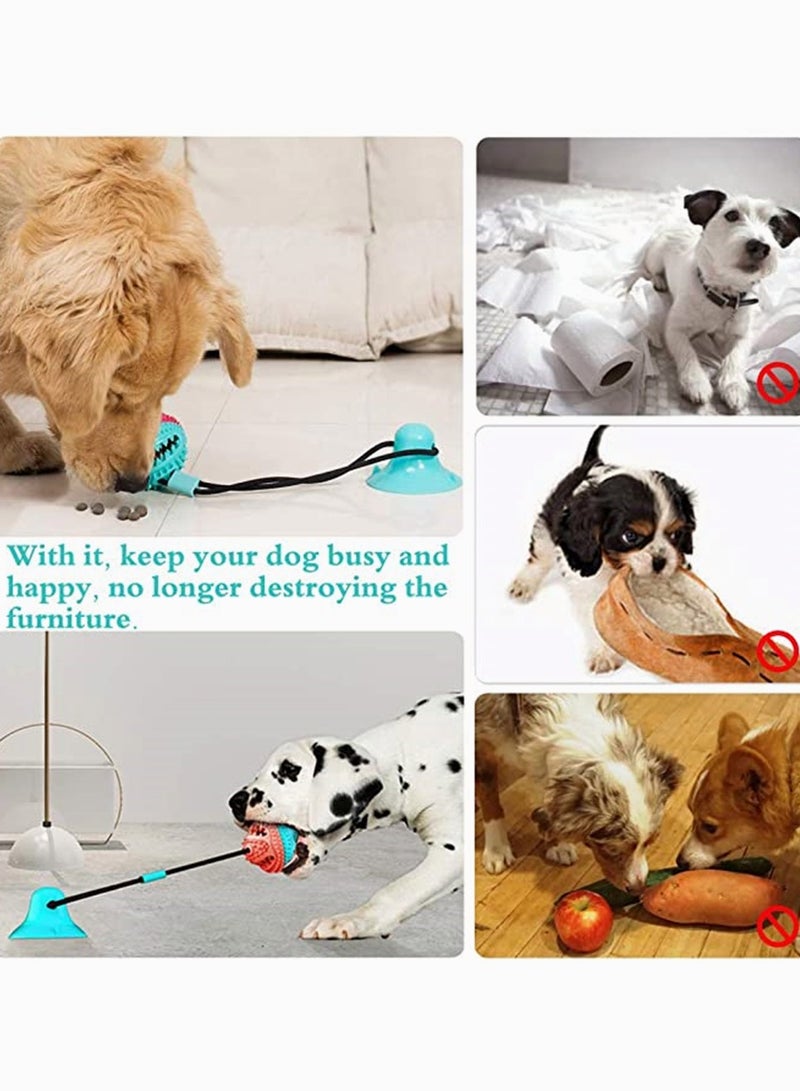Dog Chew Toy with Suction Suction Cup Puppy Training Treats Teeth Cleaning Rope Toys for Small Medium Dogs - Image 3