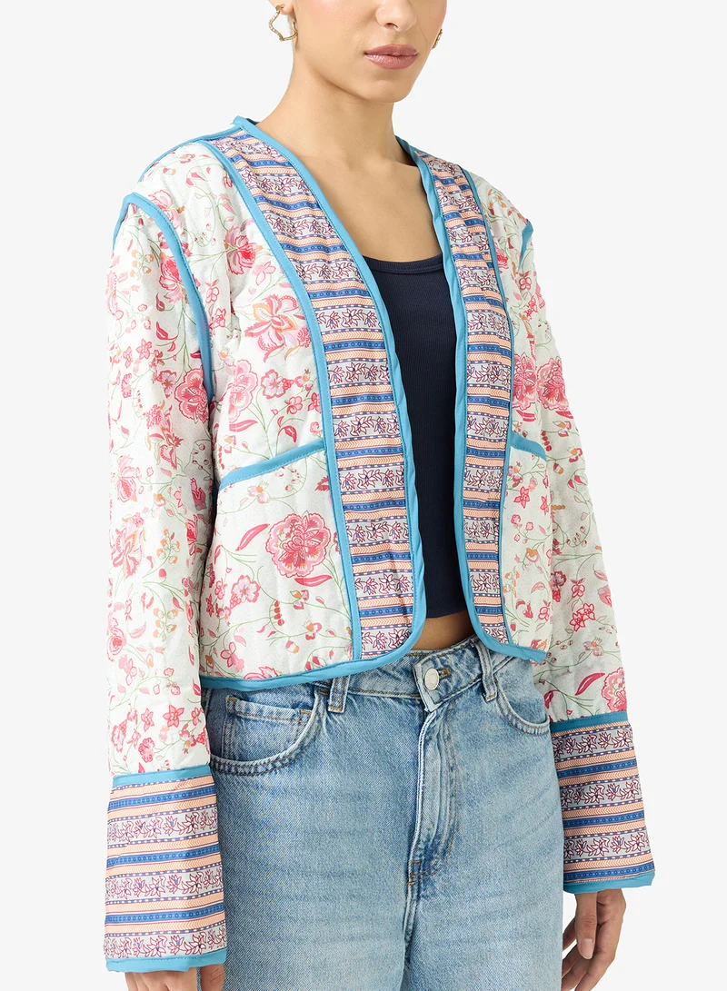 Ginger Paisley Patchwork Quilted Jacket