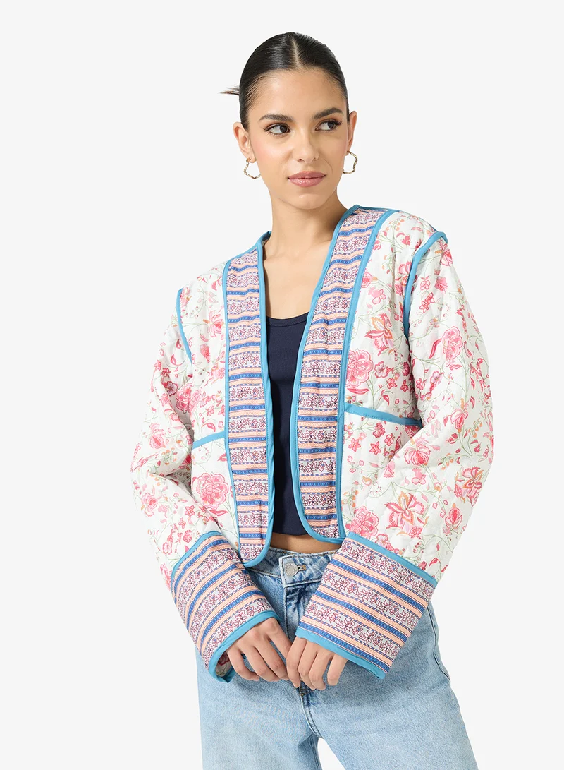 Ginger Paisley Patchwork Quilted Jacket