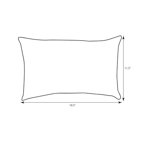 Pillow Perfect Pompeii Solid Indoor/Outdoor Lumbar Pillow Plush Fill, Weather and Fade Resistant, Lumbar - 11.5" x 18.5",, Green, 2 Count - Image 3