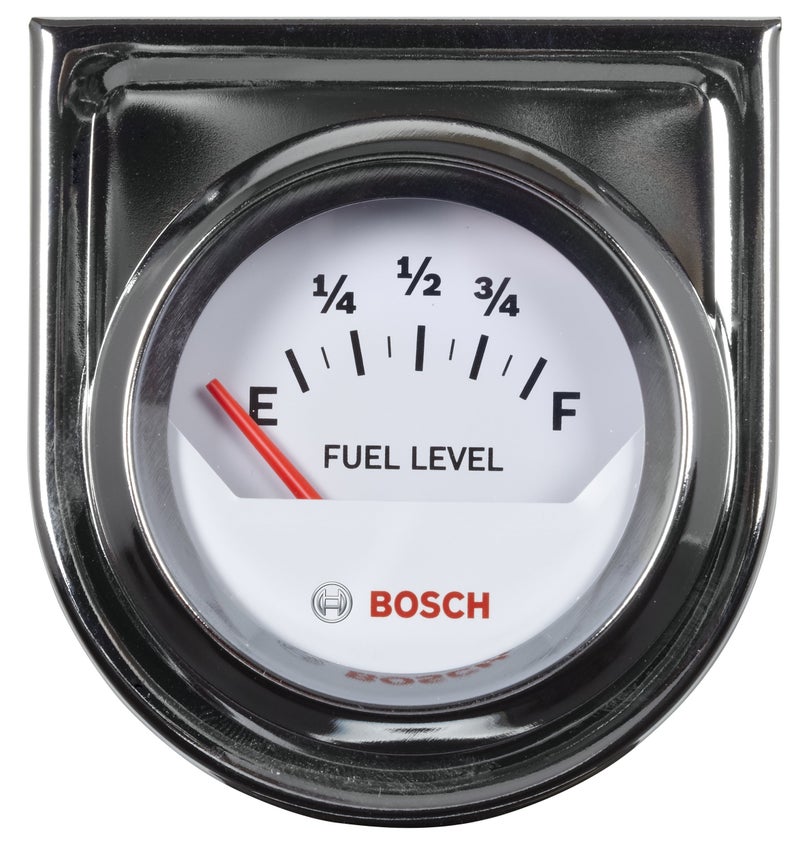 Actron Bosch SP0F000048 Style Line 2" Electrical Fuel Level Gauge (White Dial Face, Chrome Bezel) - Image 4