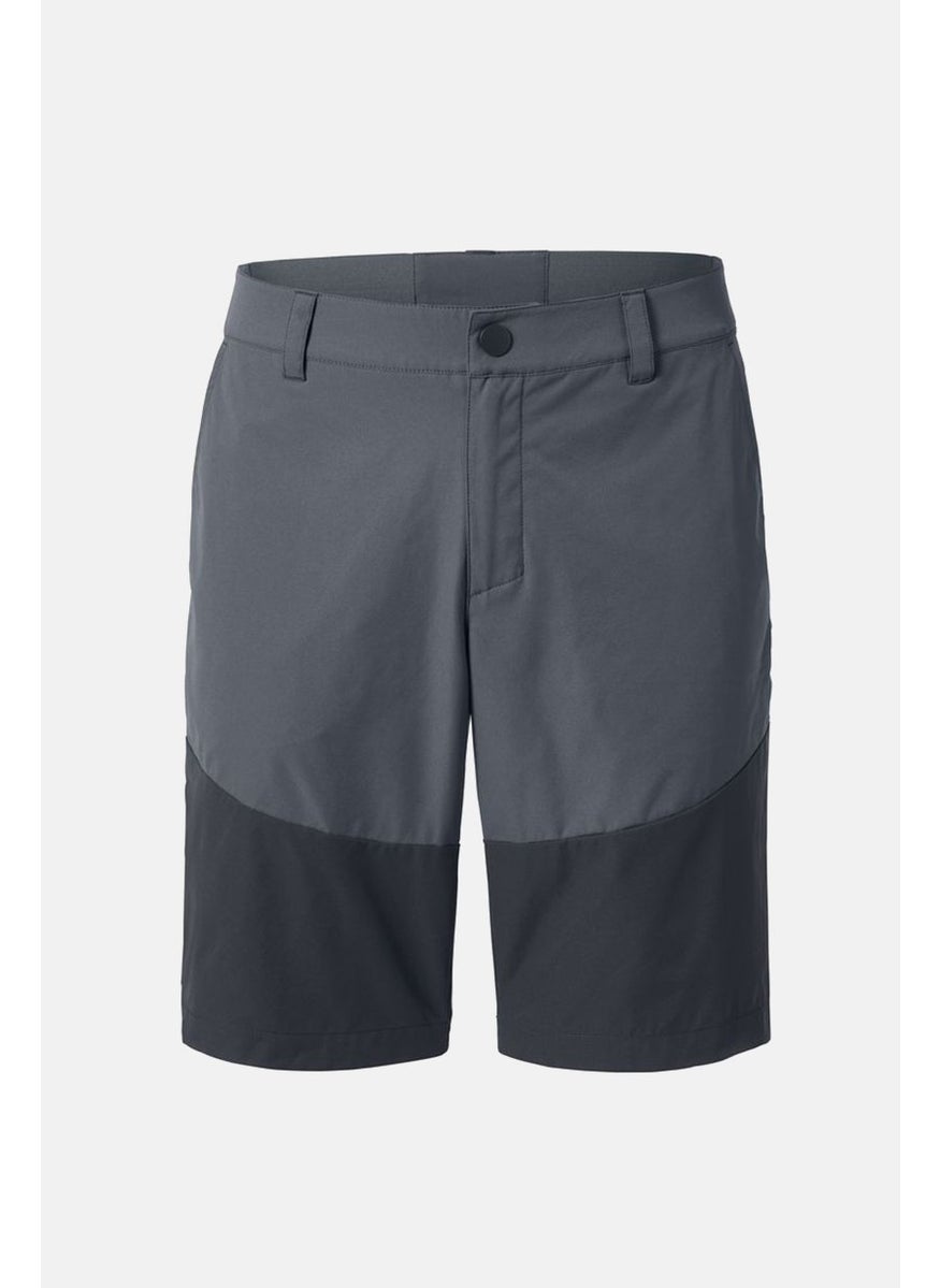 Tchibo Men Plain Chino Shorts, Dark Grey  - Image 3