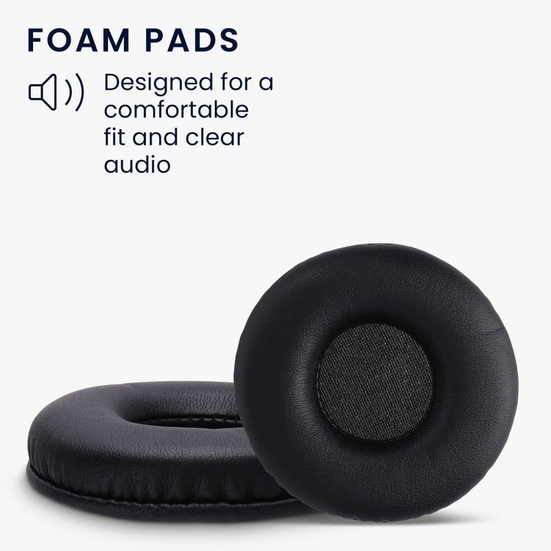 kwmobile Ear Pads Compatible with JBL Tune 600 / 500BT / 510BT / 520BT / 450 Earpads - 2X Replacement for Headphones - Black - Image 3