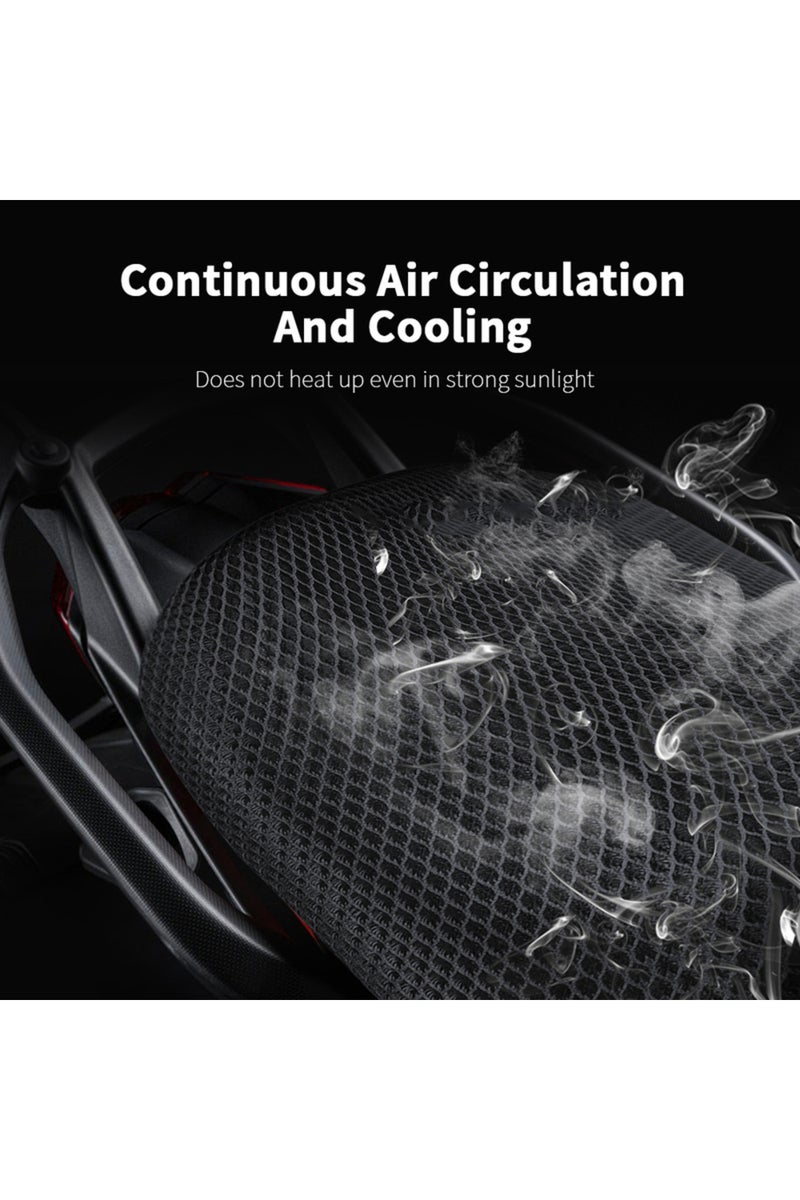 erorex Motorcycle Accessories Anti-Slip 3D Mesh Fabric Seat Cover Breathable Waterproof Cushion For Bene... - Image 3