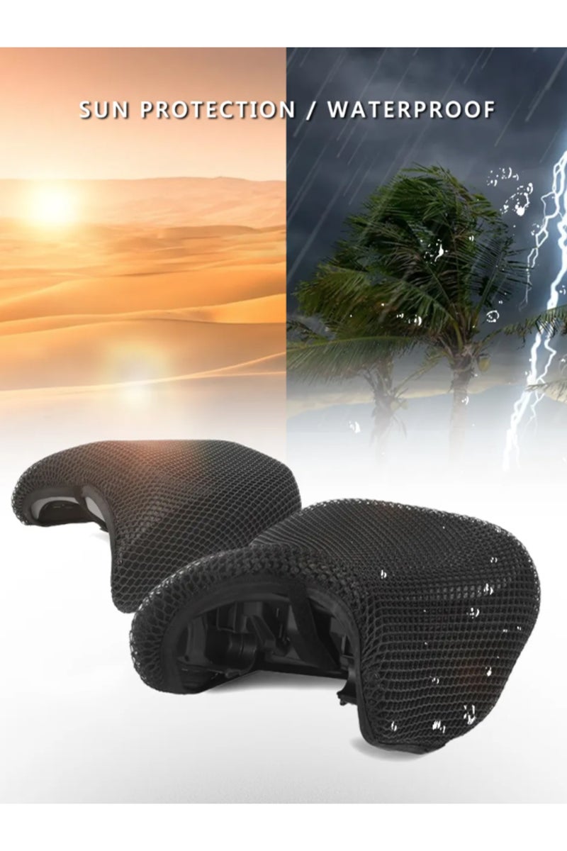 erorex Motorcycle Accessories Anti-Slip 3D Mesh Fabric Seat Cover Breathable Waterproof Cushion For Bene... - Image 2