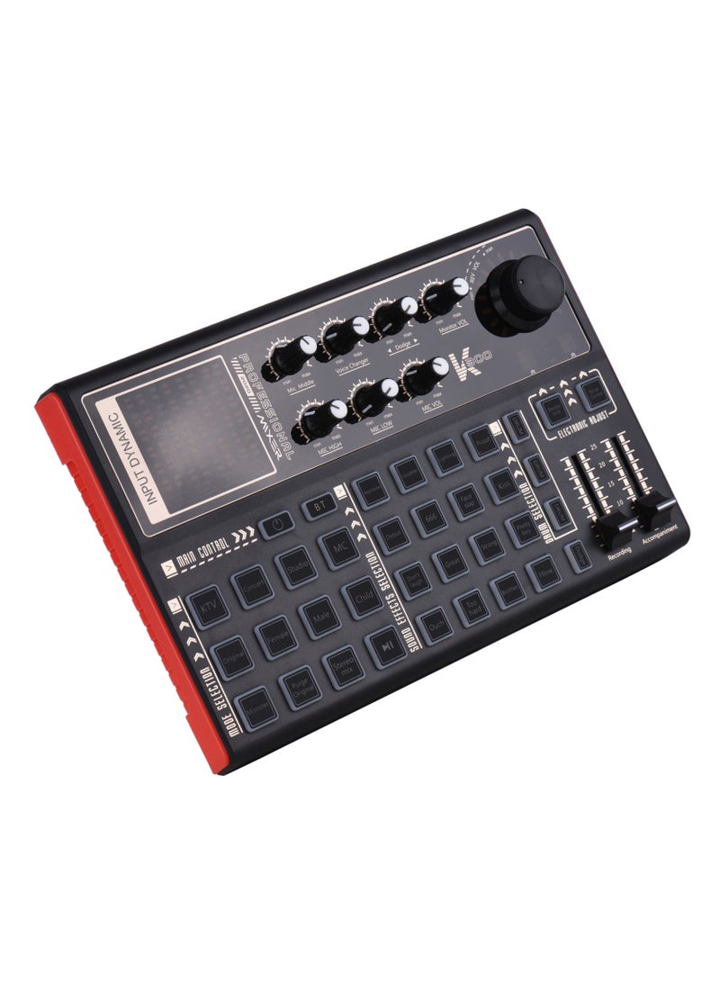 SK300 Live Sound Card External Voice Changer Audio Mixer Built-in Rechargeable Battery Multiple Sound Effects for Live Streaming Music Recording Smartphone Computer Game Karaoke  - Image 2