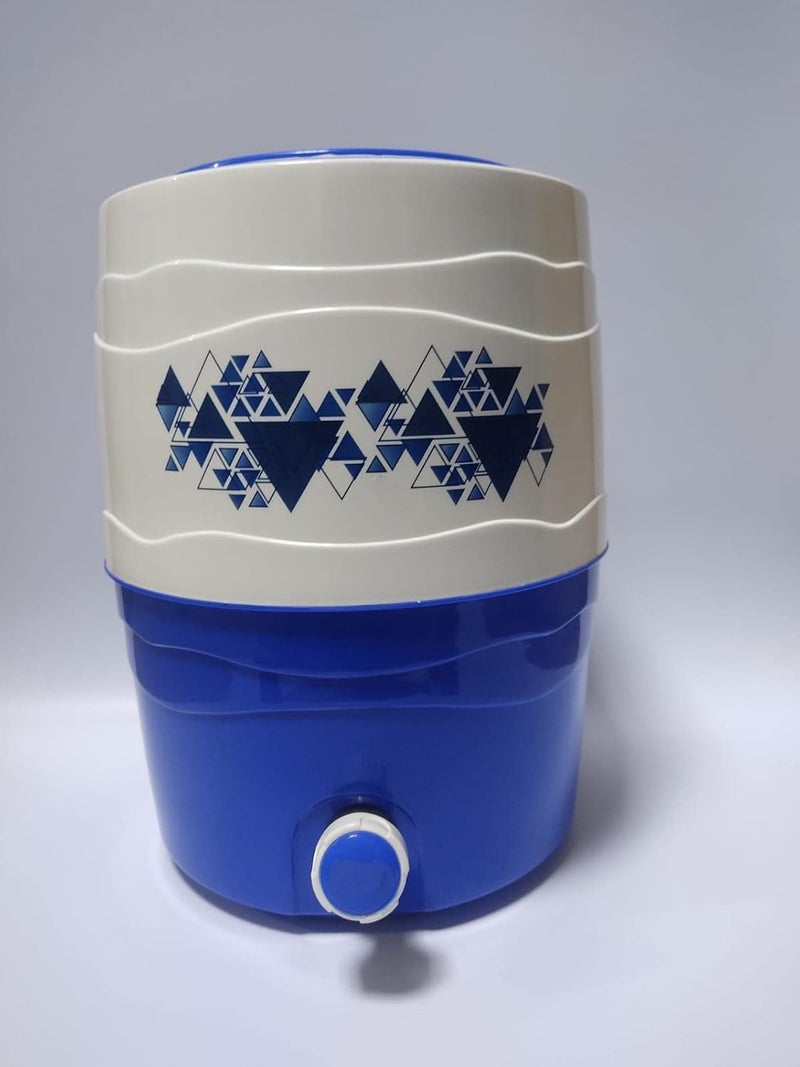SHREEYETI SHEERYETI Plastic Insulated Water jug Cool Chilled Water Camper jar Insulated Thermos Flask Dispenser Container 24 LTRBlue  - Image 2